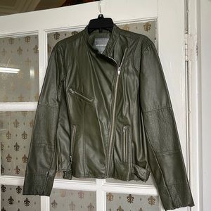 Olive colored Moto jacket size medium